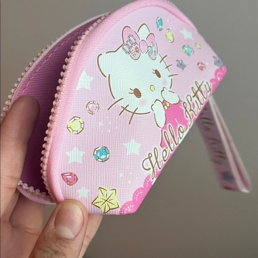 Hello Kitty Pink Starry Cosmetics Bag set (2)